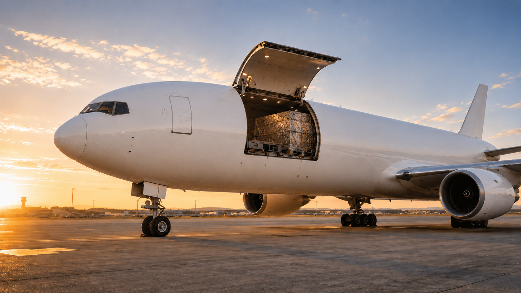 My Logistics Partner cargo plane on the tarmac